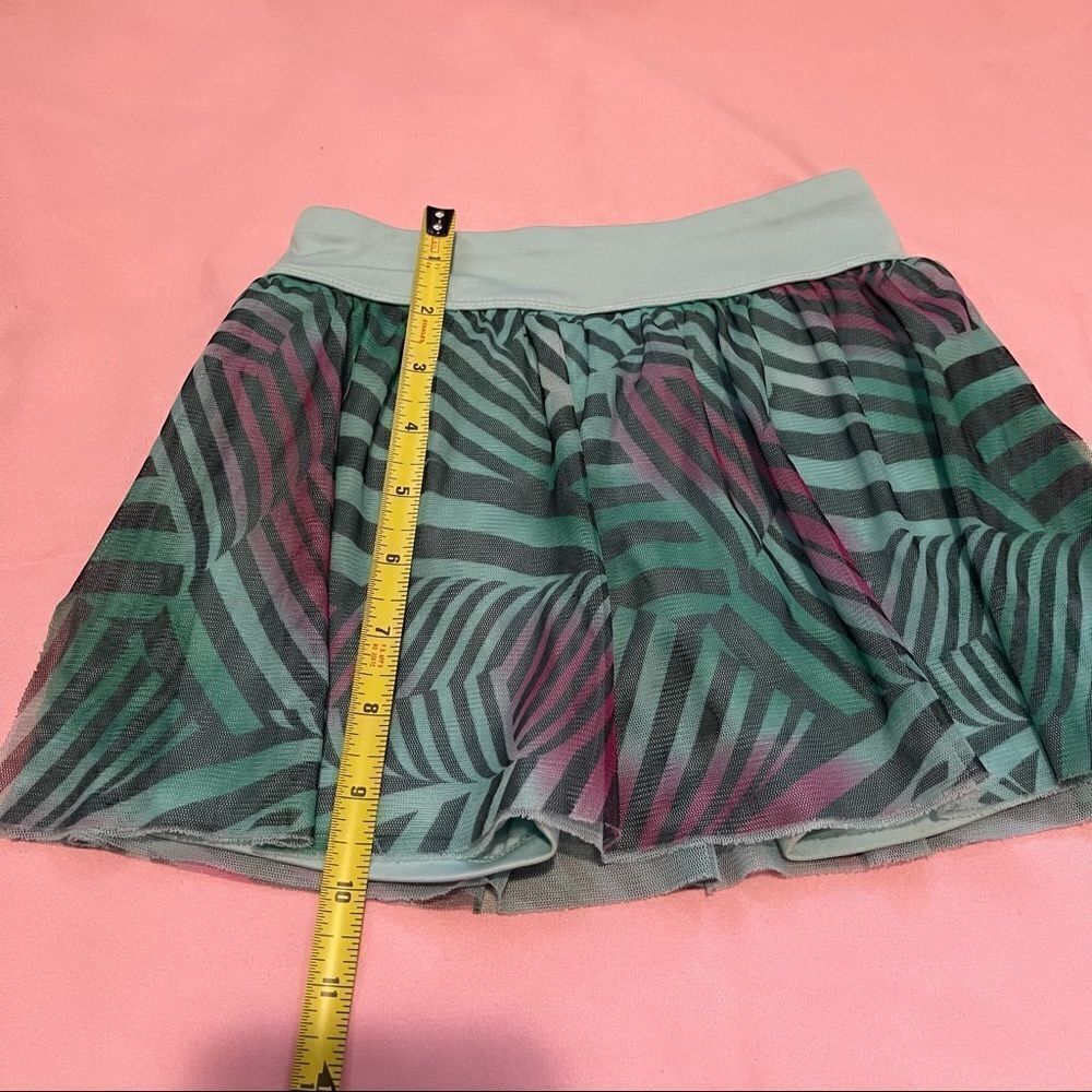 adidas Girl's Printed Mesh Skort Sz 4T - Picture 9 of 12